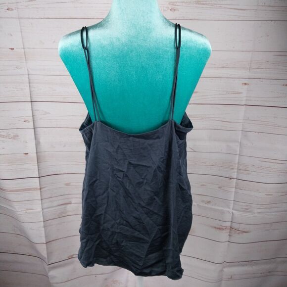 H&M Charcoal Gray Lace Sexy Top Camisole Tank Women's Size Large 12 - Picture 4 of 11